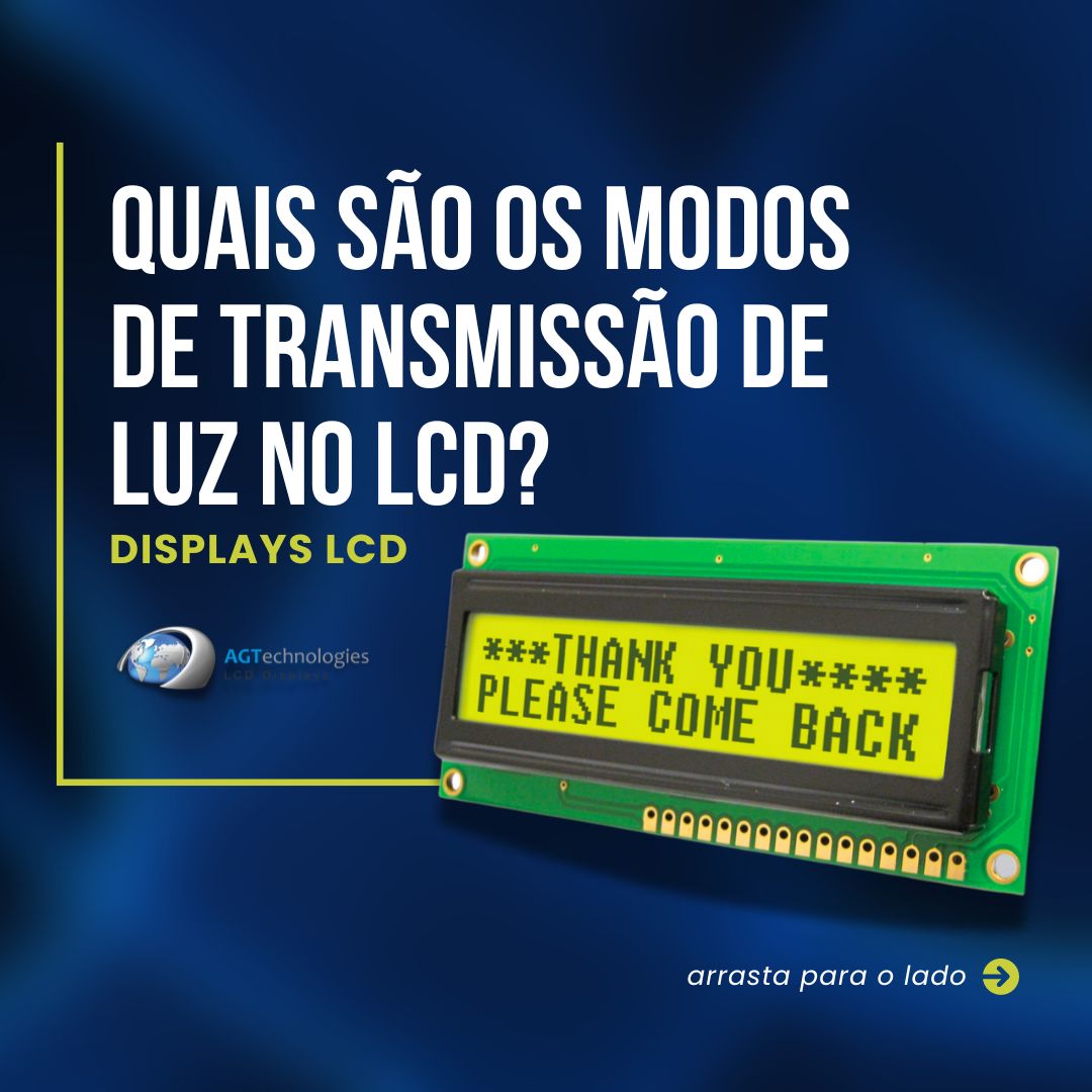 Informativo AGT - Quais são os modos de transmissão de luz no LCD?